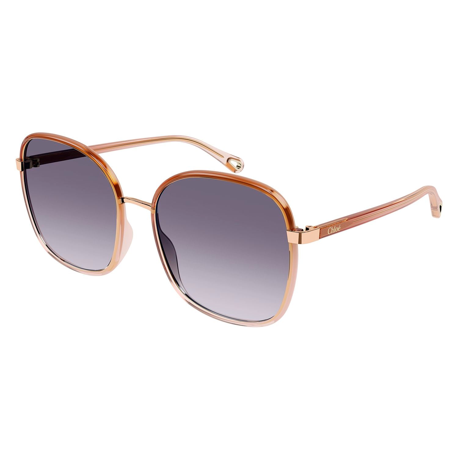 CH0031S Orange injection Sunglasses - Shiny Gradient Transparent Orange