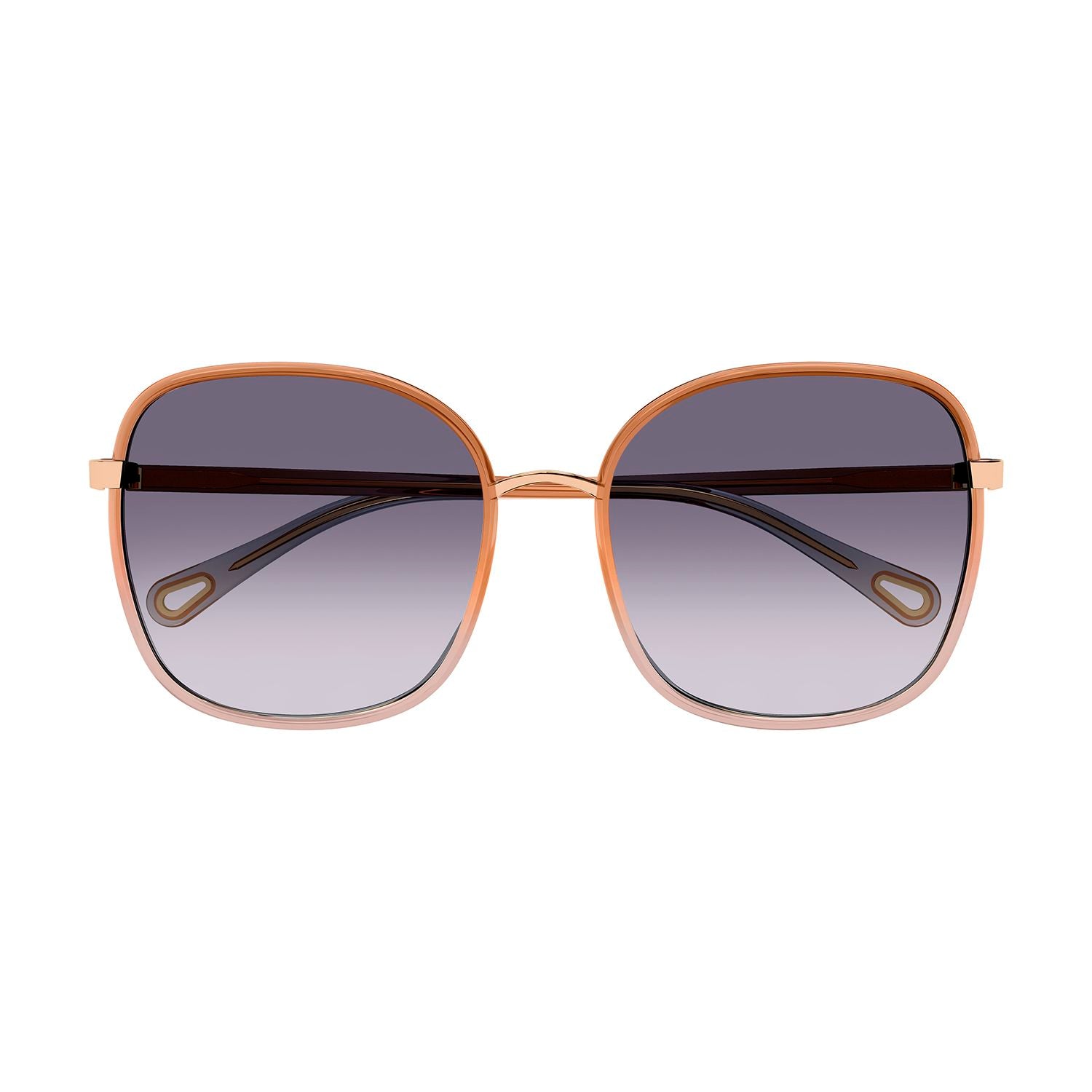 CH0031S Orange injection Sunglasses - Shiny Gradient Transparent Orange