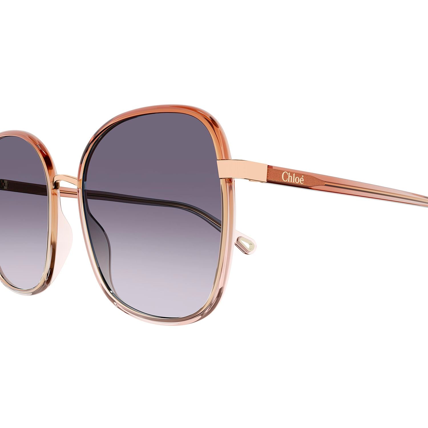CH0031S Orange injection Sunglasses - Shiny Gradient Transparent Orange