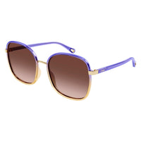 CH0031S Violet bio injection Sunglasses - Shiny Gradient Transparent Violet