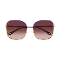 CH0031S Violet bio injection Sunglasses - Shiny Gradient Transparent Violet