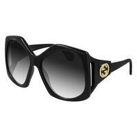 GG0875S Black injection Sunglasses - Shiny Black