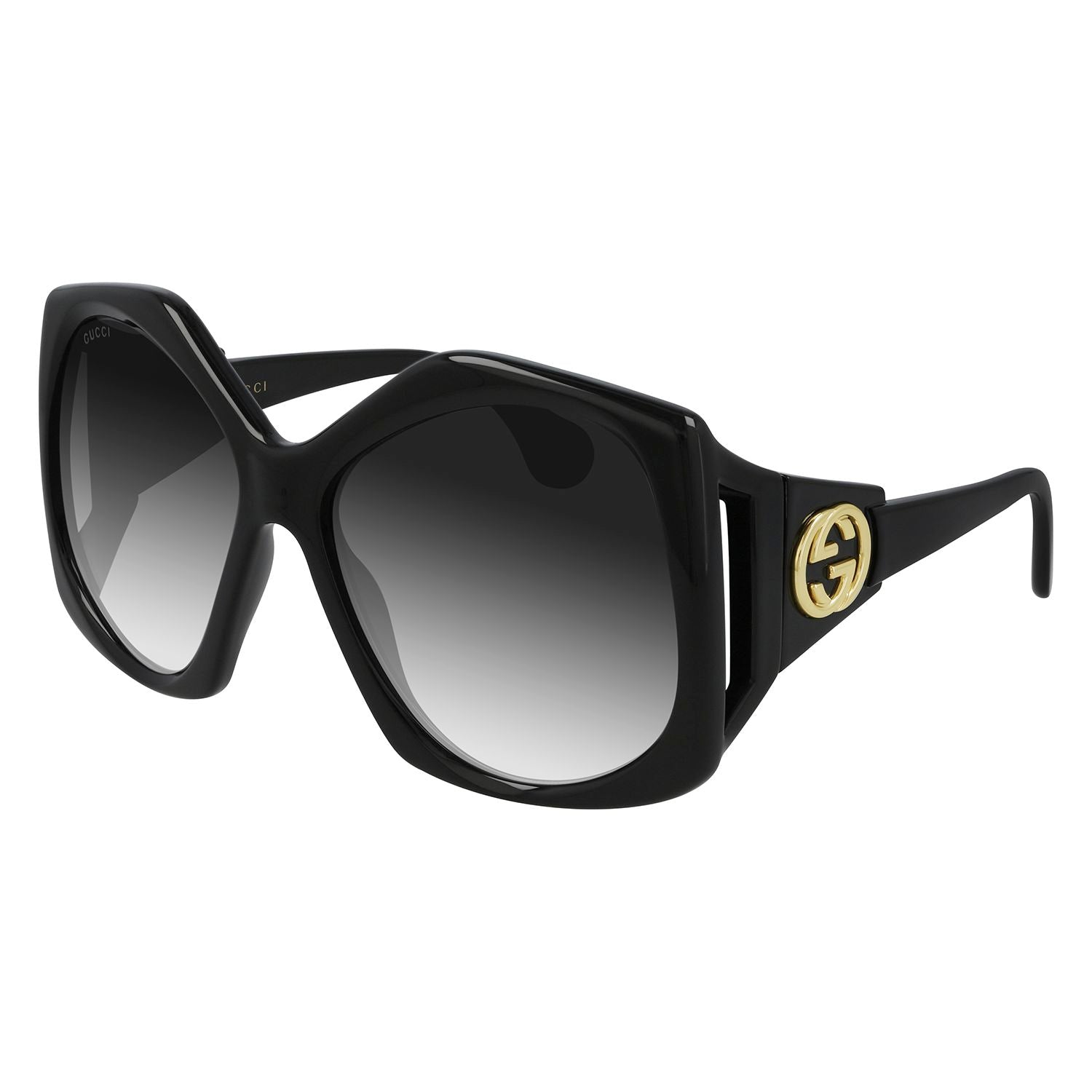 GG0875S Black injection Sunglasses - Shiny Black