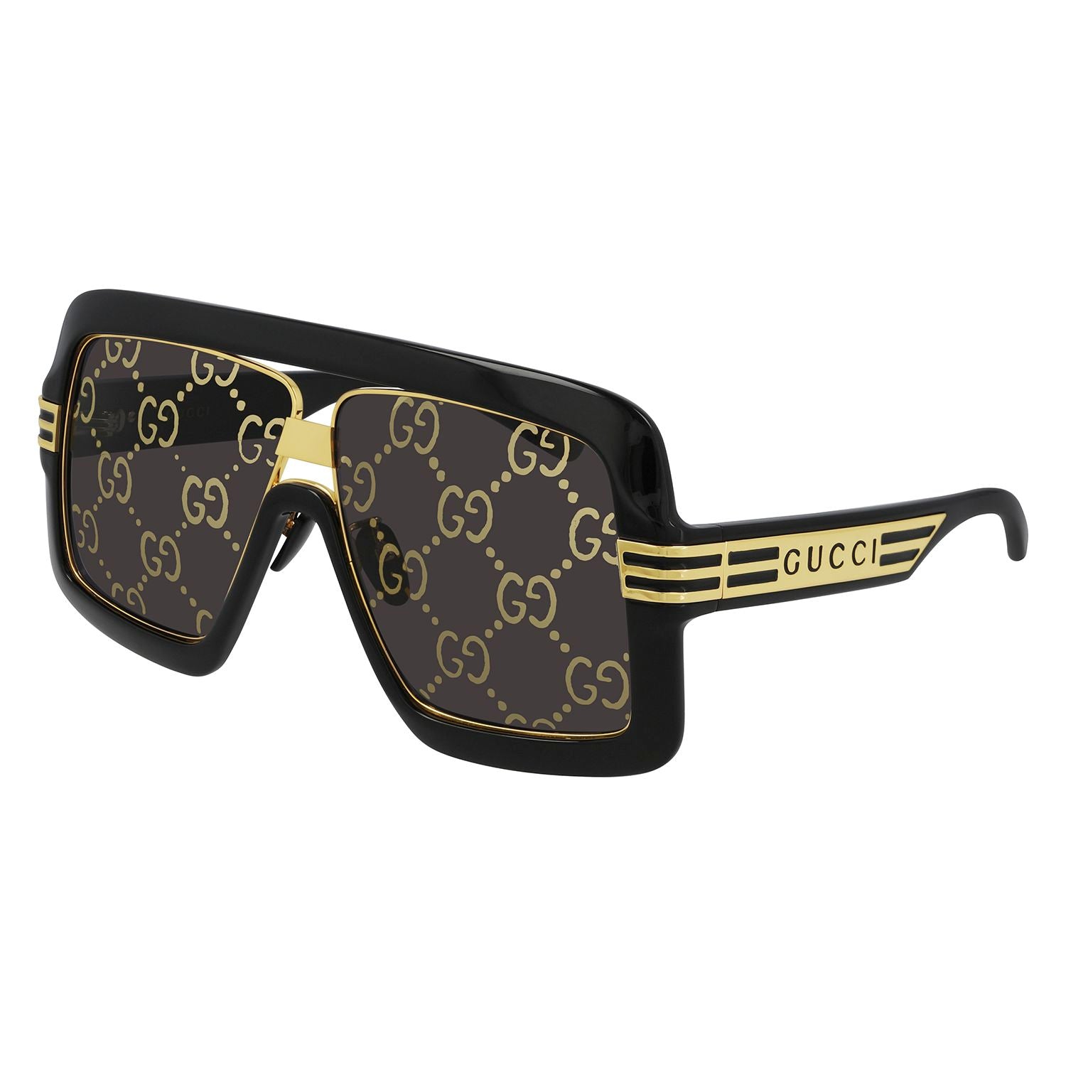 GG0900S Black injection Sunglasses - Shiny Black