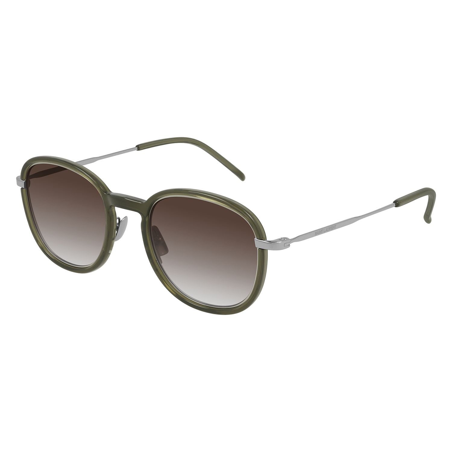 SL 436 Green injection Sunglasses - Shiny Transparent Green