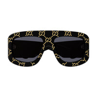 GG0983S Black recycled acetate Sunglasses - Shiny Solid Black