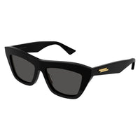 BV1121S Black recycled acetate Sunglasses - Shiny Black