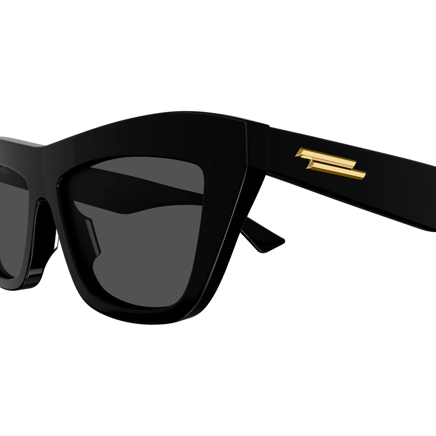 BV1121S Black recycled acetate Sunglasses - Shiny Black