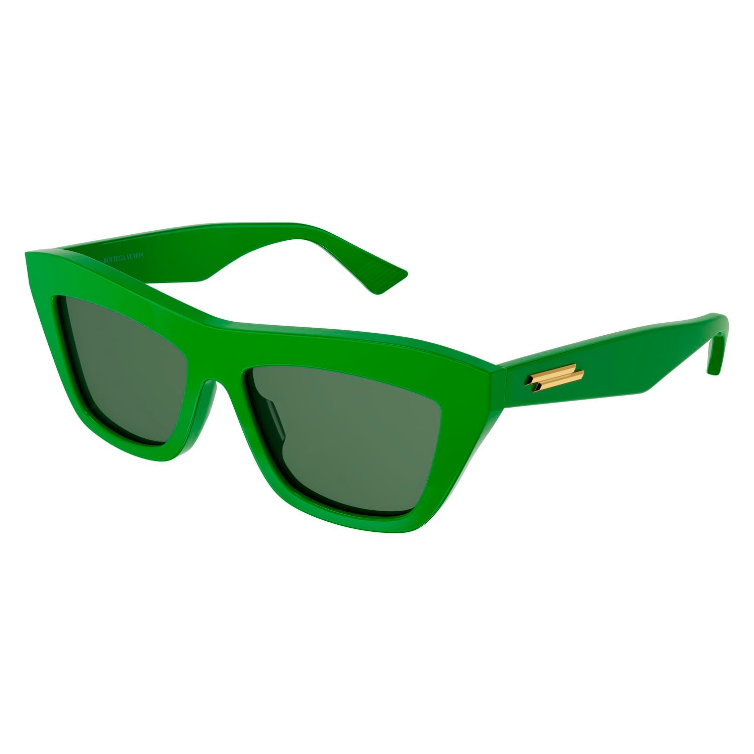 BV1121S Green recycled acetate Sunglasses - Shiny Green