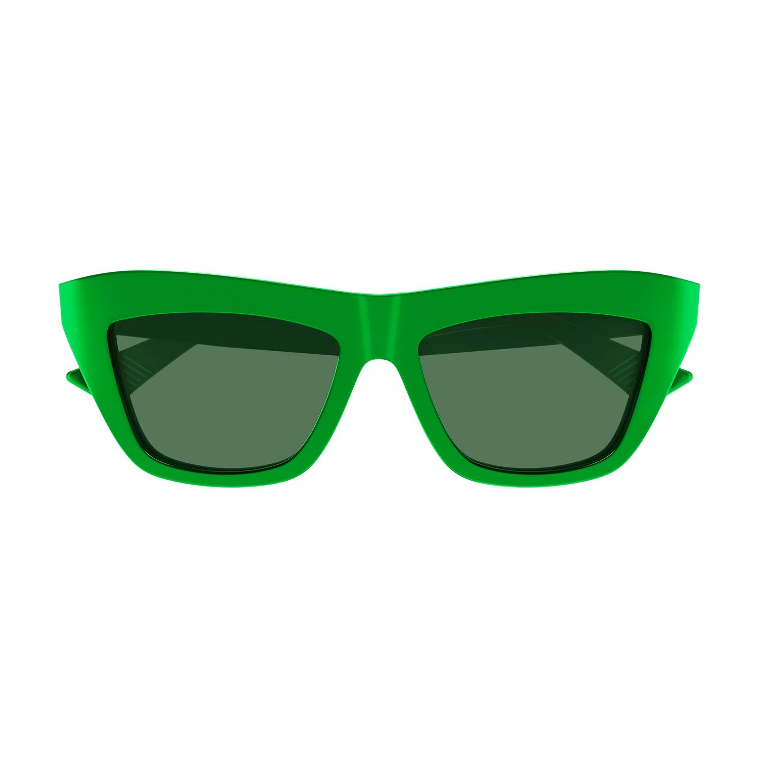 BV1121S Green recycled acetate Sunglasses - Shiny Green