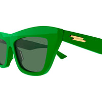 BV1121S Green recycled acetate Sunglasses - Shiny Green