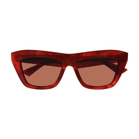 BV1121S Havana recycled acetate Sunglasses - Shiny Reddish Havana