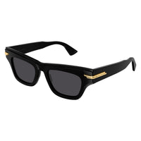 BV1122S Black recycled acetate Sunglasses - Shiny Black