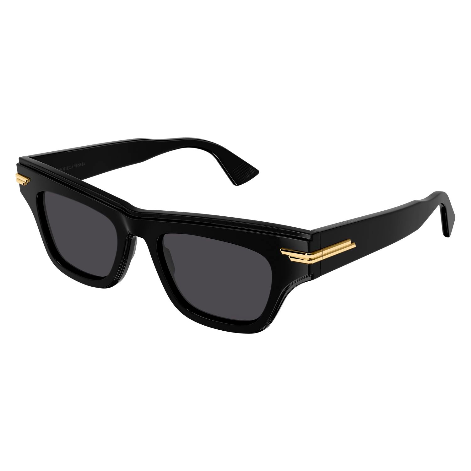 BV1122S Black recycled acetate Sunglasses - Shiny Black