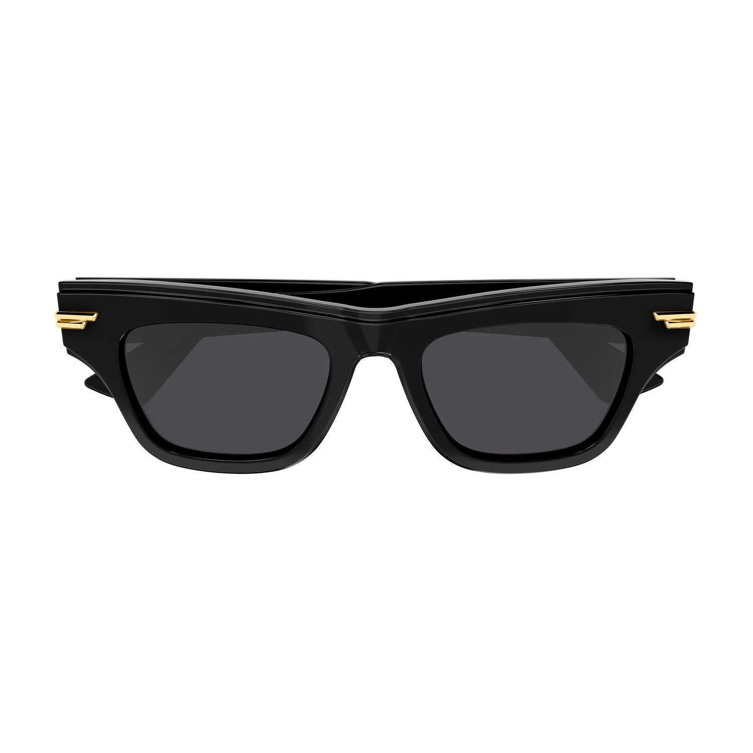 BV1122S Black recycled acetate Sunglasses - Shiny Black