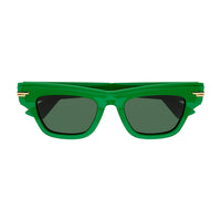 BV1122S Green recycled acetate Sunglasses - Shiny Transparent Green