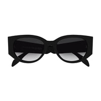 AM0330S Black recycled acetate Sunglasses - Shiny Solid Black