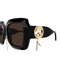 GG1022S Black injection Sunglasses - Shiny Black