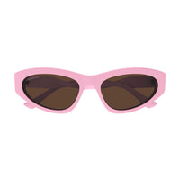 BB0207S Pink acetate Sunglasses - Shiny Solid Pink