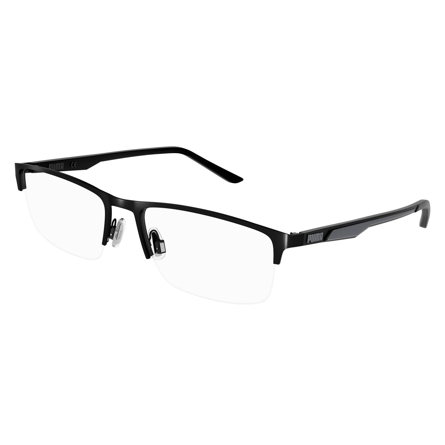 PU0373O Black metal Optical Frames - Matte Black