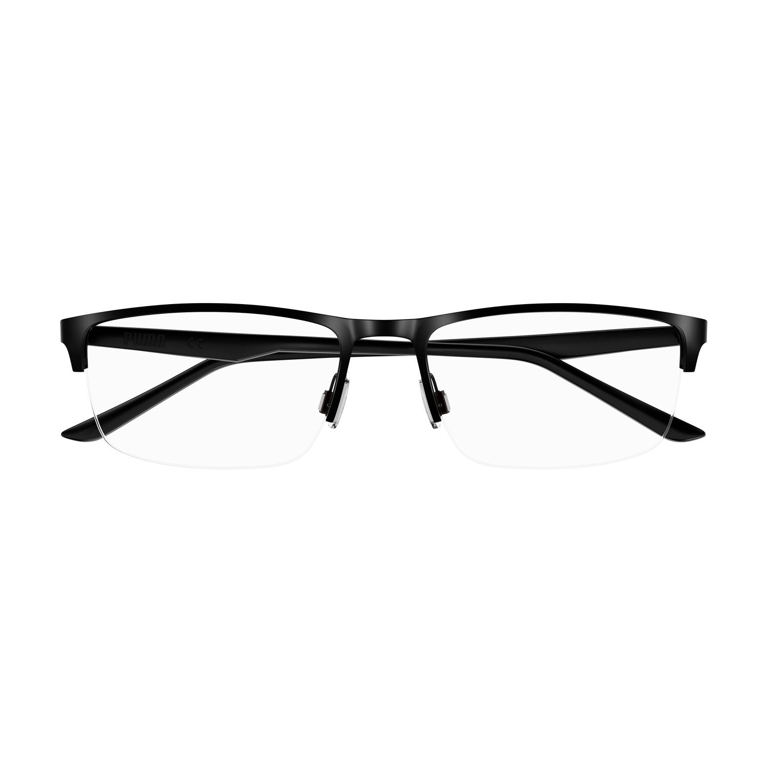 PU0373O Black metal Optical Frames - Matte Black