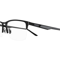 PU0373O Black metal Optical Frames - Matte Black