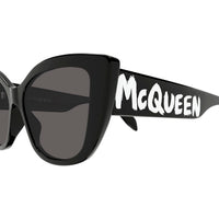 AM0347S Black recycled acetate Sunglasses - Shiny Solid Black