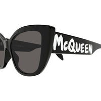 AM0347S Black recycled acetate Sunglasses - Shiny Black