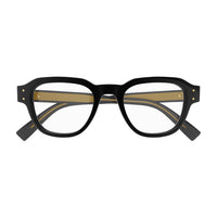 DU0048O Black recycled acetate Optical Frames - Shiny Solid Black