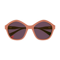 CC0010S Pink recycled acetate Sunglasses - Shiny Solid Dark Peach