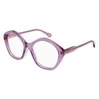 CC0011O Violet acetate Optical Frames - Shiny Transparent Violet