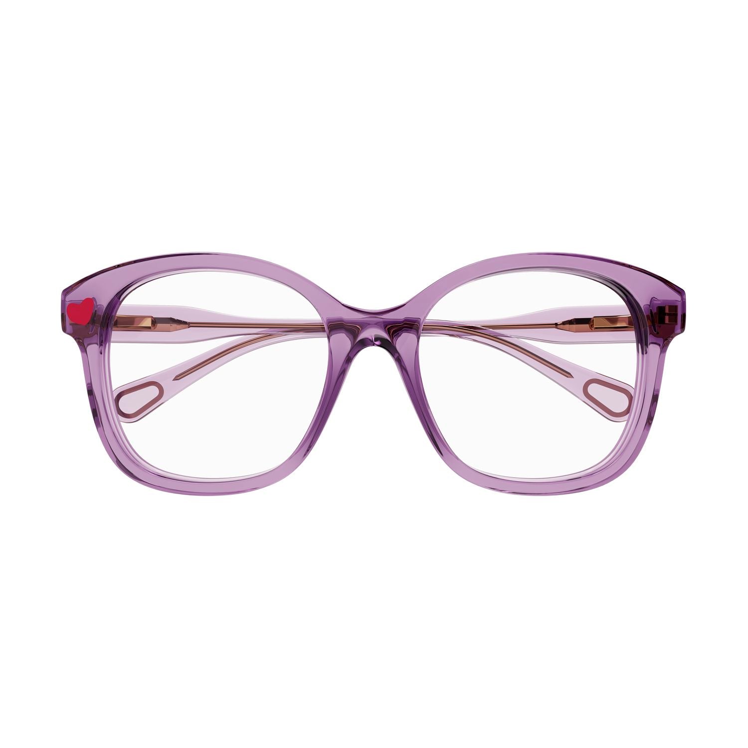 CC0013O Violet recycled acetate Optical Frames - Shiny Transparent Violet