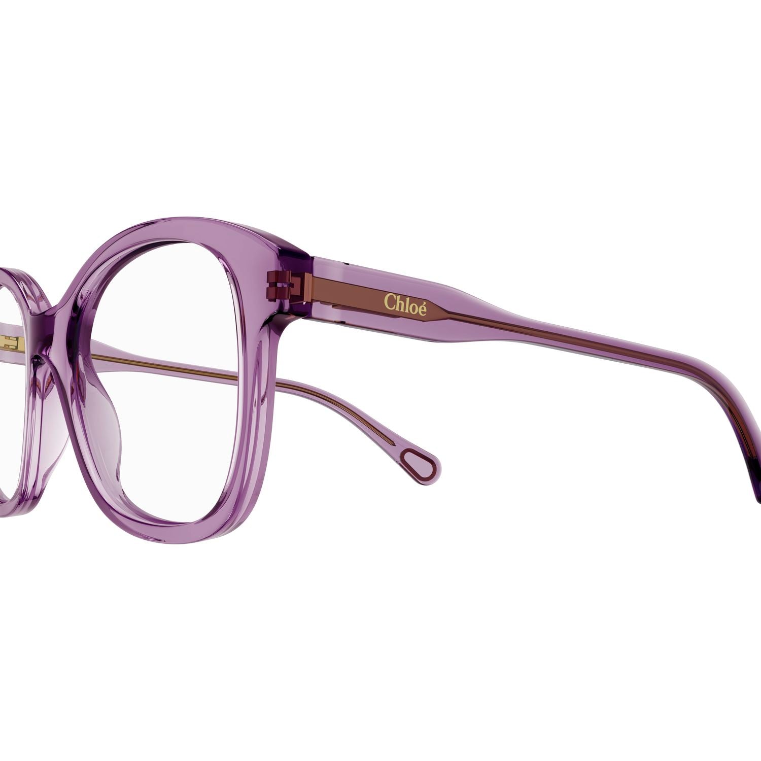 CC0013O Violet recycled acetate Optical Frames - Shiny Transparent Violet