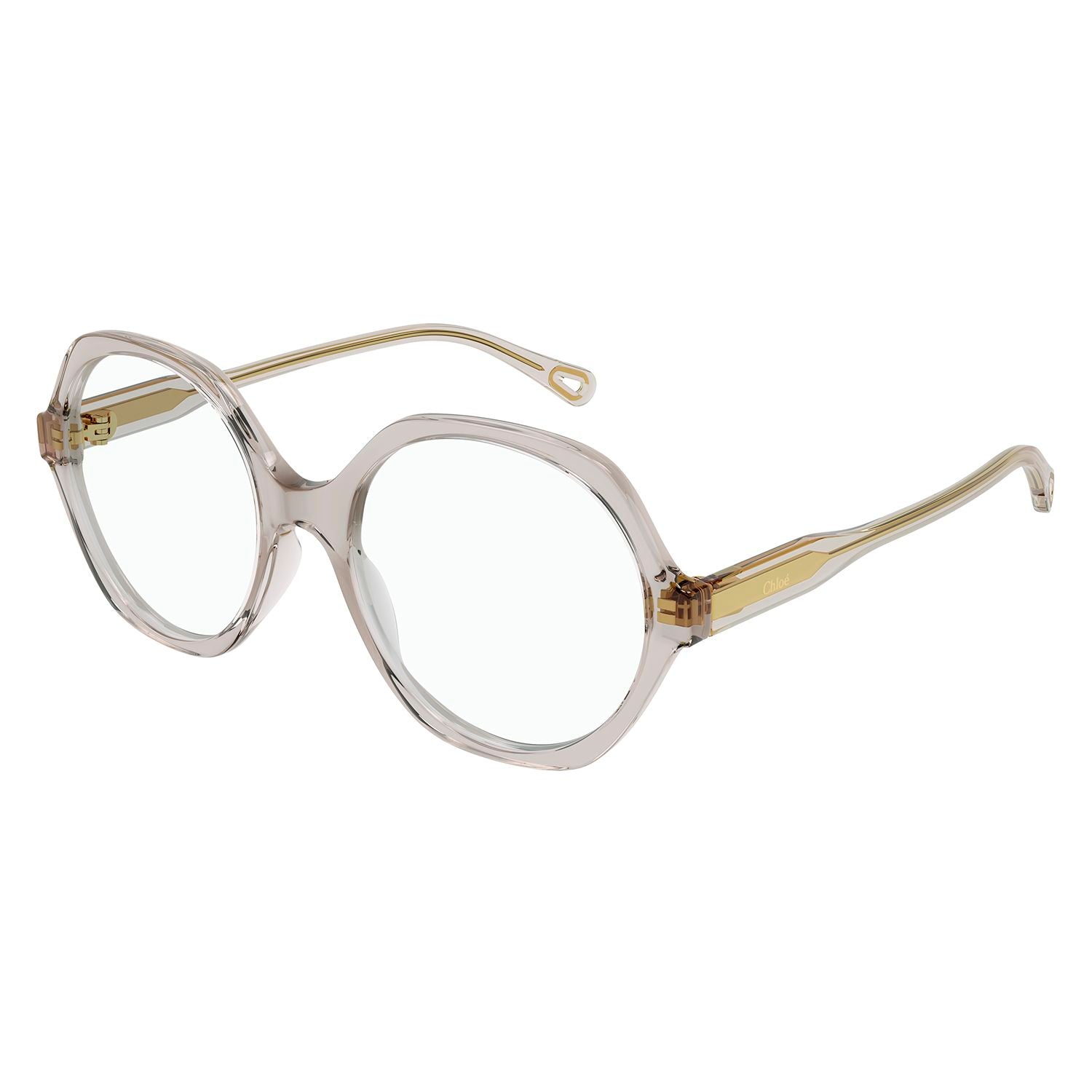 CH0083O Pink bio acetate Optical Frames - Shiny Transparent Pink