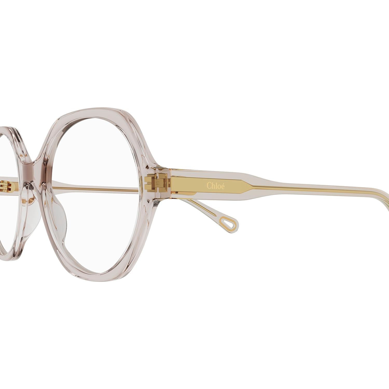 CH0083O Pink bio acetate Optical Frames - Shiny Transparent Pink