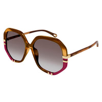 CH0105S Havana recycled acetate Sunglasses - Shiny Havana