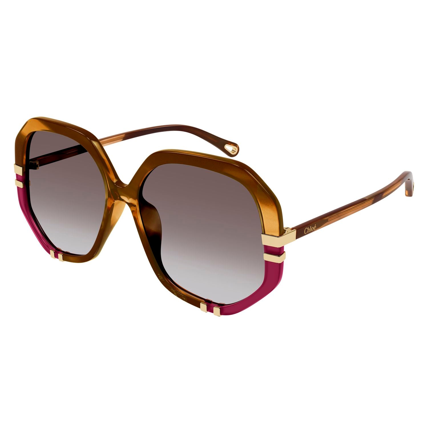 CH0105S Havana recycled acetate Sunglasses - Shiny Havana
