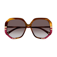CH0105S Havana recycled acetate Sunglasses - Shiny Havana