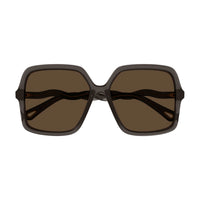 CH0086SA Grey recycled acetate Sunglasses - Shiny Transparent Grey