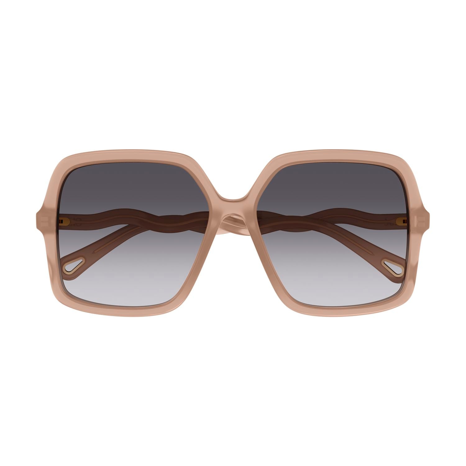 CH0086SA Brown recycled acetate Sunglasses - Shiny Brown