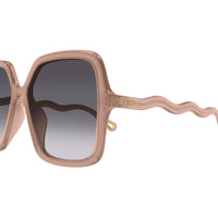 CH0086SA Brown recycled acetate Sunglasses - Shiny Brown