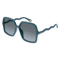 CH0086SA Blue recycled acetate Sunglasses - Shiny Blue