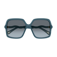 CH0086SA Blue recycled acetate Sunglasses - Shiny Blue