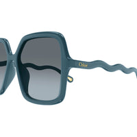 CH0086SA Blue recycled acetate Sunglasses - Shiny Blue