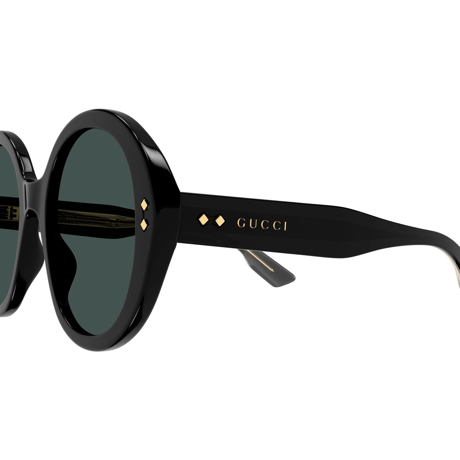 GG1081S Black recycled acetate Sunglasses - Shiny Black