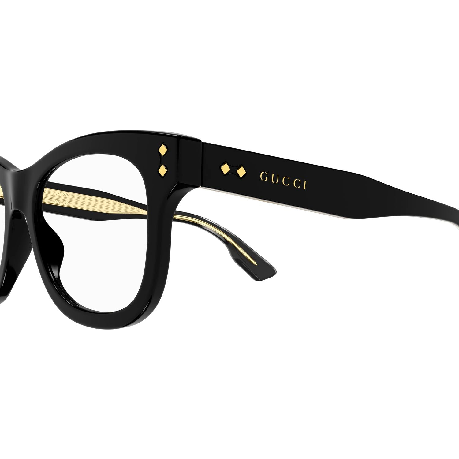 GG1086O Black acetate Optical Frames - Shiny Black