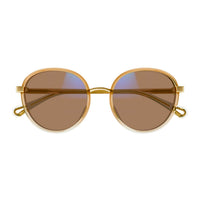 CH0033S Orange injection Sunglasses - Shiny Gradient Trasparent & Apricot