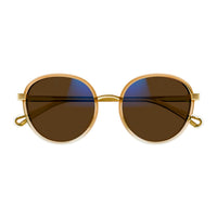 CH0033S Orange injection Sunglasses - Shiny Gradient Trasparent & Apricot