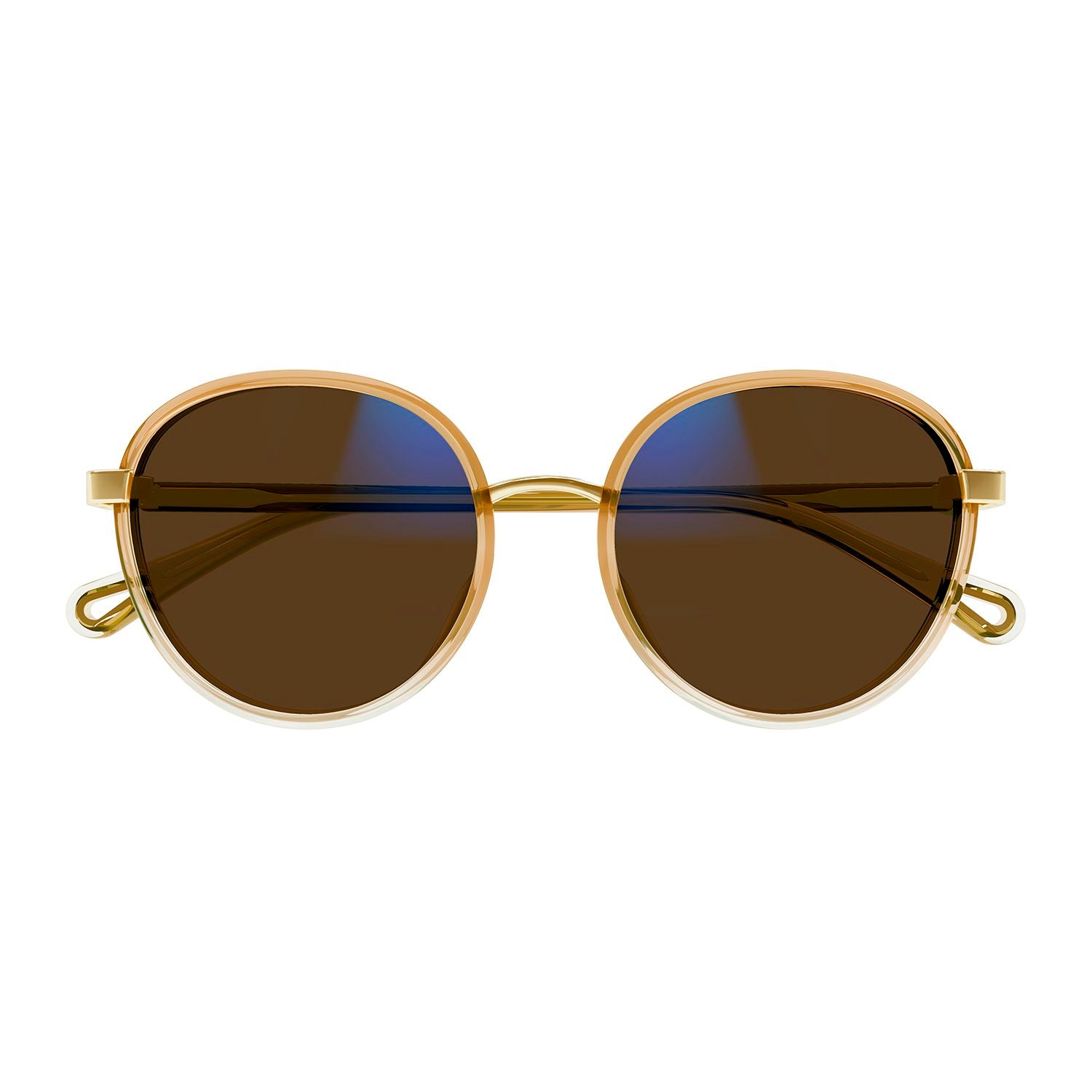 CH0033S Orange injection Sunglasses - Shiny Gradient Trasparent & Apricot