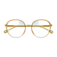 CH0033S Orange injection Sunglasses - Shiny Gradient Trasparent & Apricot